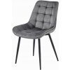 Elegantná jedálenská stolička BERA v tmavo šedej farbe