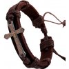 Amparo Miranda® Kožený náramok Miranda Cross Brown