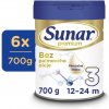 Sunar Premium 3 batoľacie mlieko, 6 x 700 g