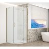 Gelco TRINITY GOLD MATT štvrťkruhová sprchová zástena 900x900mm, matné sklo, pravá GT6590MR-G