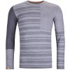Pánske funkčné tričko s dlhým rukávom Ortovox 185 Rock'n'Wool Long Sleeve Grey blend L