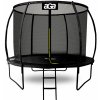 Aga SPORT EXCLUSIVE Trampolína 250 cm Čierna + ochranná sieť + rebrík