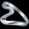 Silver.ag Prsteň strieborný, vlnka R2752