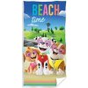 Carbotex Plážová osuška Paw Patrol Tlapková patrola motív Beach Time 70 x 140 cm