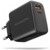 AXAGON ACU-PQ45 GaN nabíjačka do siete 45W, 2x port (USB-A + USB-C), PD3.0/PPS/QC4+/SFC 2.0/AFC/Apple