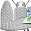 Poťah na žehliacu dosku do prasowania szary 100 % bavlna 115-126 x 30-42 cm