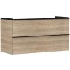 Hansgrohe Xelu Q - Umývadlová skrinka, 63x118x50 cm, 2 zásuvky, prírodný dub/matná čierna 54037670