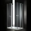 AQUATEK GLASS R14 100 x 80cm sprchový kút obdĺžnikový, profil chróm - sklo frost (63)