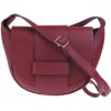 NovaKabelka.sk Roberta Bordo kožená talianska crossbody kabelka bordo
