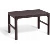 ALLIBERT LYON RATTAN záhradný stôl 116 x 71 x 40/65 cm, hnedý