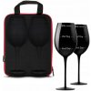 Puzdro s pohármi na víno diVinto - Who cares Black