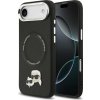 Karl Lagerfeld - Leather Karl & Choupette Pins MagSafe puzdro pre iPhone 17 Air - čierne