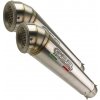 GPR Dvojitá koncovka výfuku Slip - on GPR POWERCONE EVO HU.26.PCEV Brushed Stainless steel including removable db killers and link pipes
