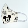 Bavlnené rúško - Disney Mickey žlté / sivé hviezdy
