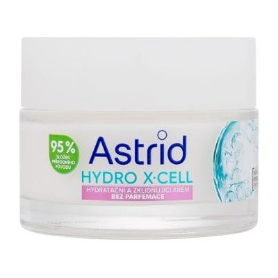 Astrid Hydro X-Cell Hydrating & Soothing Cream hydratačný a upokojujúci krém bez parfumácie 50 ml pre ženy