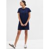 GAP Tričkové šaty s logom Tmavomodrá XXS
