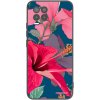 Picasee silikónový čierny obal pre Realme 8 4G - Hibiscus