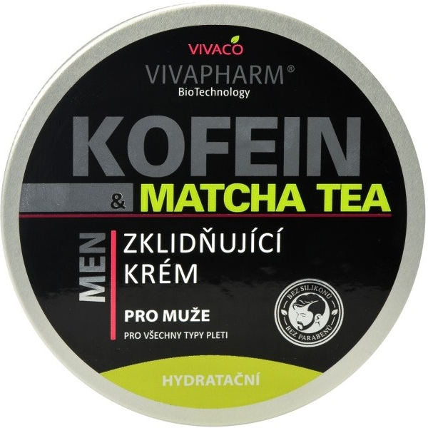 Vivaco VivaPharm Kofeínový pleťový krém s Matcha Tea 200 ml