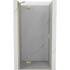 Mexen Mist-H ľavé sklopné sprchové dvere 80 cm, transparentné, brúsené zlaté - 8A5-080-000-55-00-L