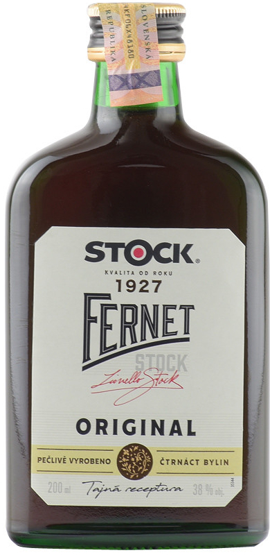 Fernet Stock 38% 0,2 l (čistá fľaša)