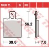 Zadné brzdové doštičky / obloženie TRW / Lucas Ducati 695 Monster 2006 - 2008 směs RQ