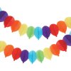 Godan Gírlanda papierová balóny smajlíky