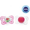 Chicco Physio Light silikon dievča rybky/bodky 2 ks V000912