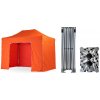 Nožnicový párty stan 3x4,5 m TENTino BIG HEXAGON Farba opláštenia: 6A - ORANŽOVÁ
