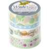 Folia Washi Tape - dekoračná lepiaca páska - Jar , 4 ks