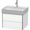 Duravit XSquare skrinka 58.4x46x39.7 cm závesná kúpeľňová skrinka pod umývadlo biela XS416101818