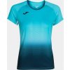 Joma Dámske tričko ELITE VII T-SHIRT FLUOR TURQUOISE-DARK NAVY S/S Veľkosť: XL