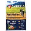 ONTARIO Dog Adult Medium Lamb & Rice & Turkey 2,25 kg