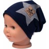 Detská čiapka bavlna, Baby Star, Baby Nellys, granát 92/98 (18-36m)