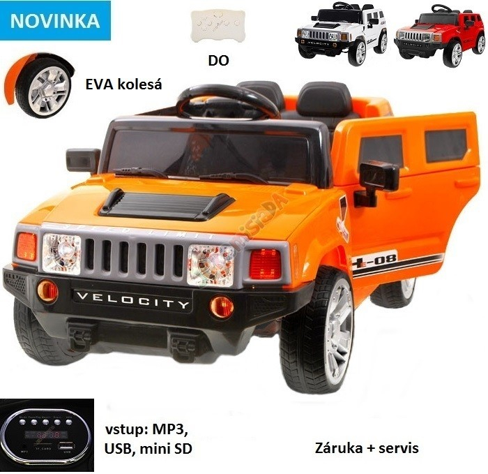 Joko elektrické autíčko Hummer Velocity 6V oranžová
