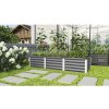 Vyvýšený záhon Vitavia Linus In&Out 401 S 185x65x40 cm plechový sivý