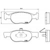 Sada brzdových platničiek kotúčovej brzdy BREMBO P 23 073