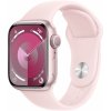 Chytré hodinky Apple Watch Series 9 41mm Ružový hliník so svetlo ružovým športovým remienkom - M/L (MR943QC/A)