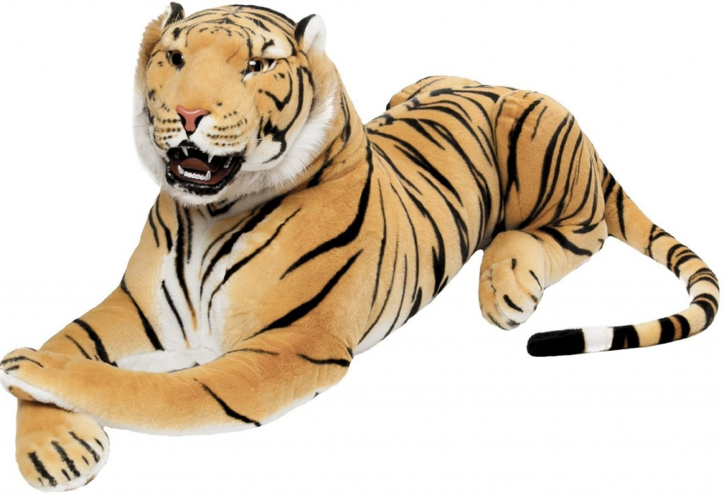 BRUBAKER obrovský tiger hnedý so zubami tiger 130 cm