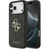 Guess PU 4G Metal Logo Zadný Kryt pre iPhone 17 Pro Max Grey