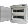 Zápustná rozvodnica IP40 2-radová, 2x18 modulov, plné dvere
