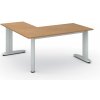 Rohový kancelársky písací stôl PRIMO FLEXIBLE, 160x160 cm, buk
