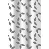 Erga Peva, sprchový záves 180x200cm, polyester, biela-šedá vzor Madison, ERG-08228