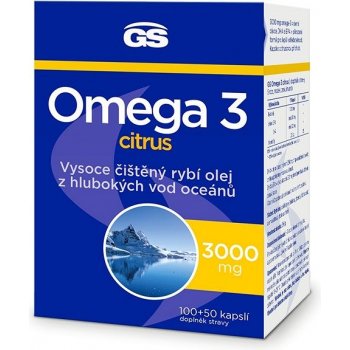 GS Omega 3 Citrus 100 + 50 kapsúl