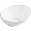 Umývadlo na dosku oválne AquaUno GOYA 33 cm biele