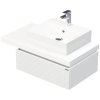 Skrinka do kúpeľne s umývadlom Intedoor DESK 3D biela matná 90,5 x 44,4 x 50,2 cm DE 54 3D 90 P STORM 1Z B073