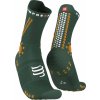 Compressport PRO RACING SOCKS V4.0 TRAIL RF green/dk cheddar podkolenky