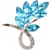 Amparo Miranda® Brošňa Flower AB315, Farba tyrkysová