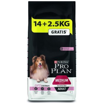 Purina Pro Plan Medium Adult Sensitive Skin losos 14 kg