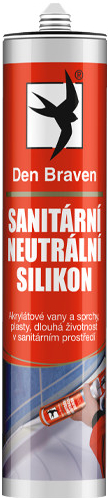 DEN BRAVEN Sanitárny silikón neutrálny 280 ml transparentný