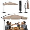Skladací 6-segmentový záhradný dáždnik 350 cm s krytom Plonos PL-880